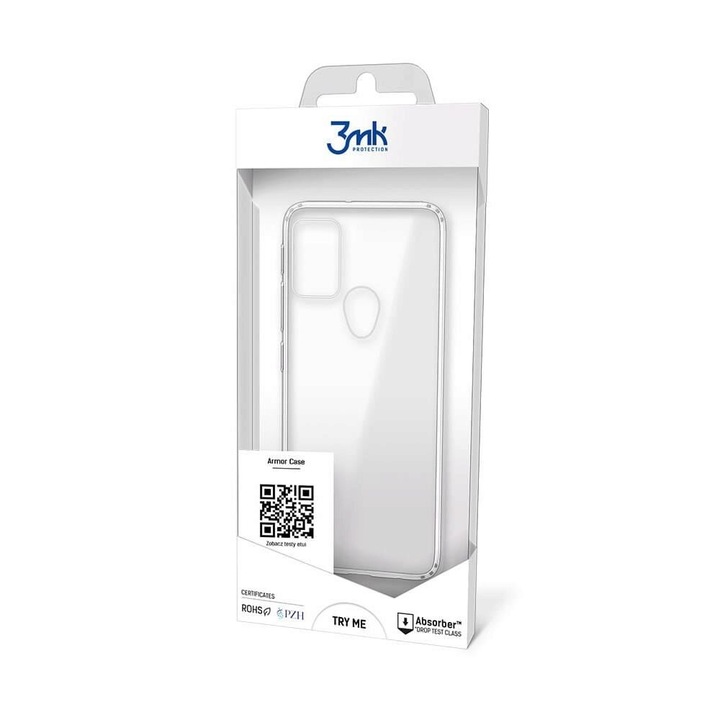 Кейс 3MK, Armor, За Motorola Moto G10, Moto G10 Power, Moto G20, Moto G30, Удароустойчив, Дебелина 1.5 мм, Безцветен