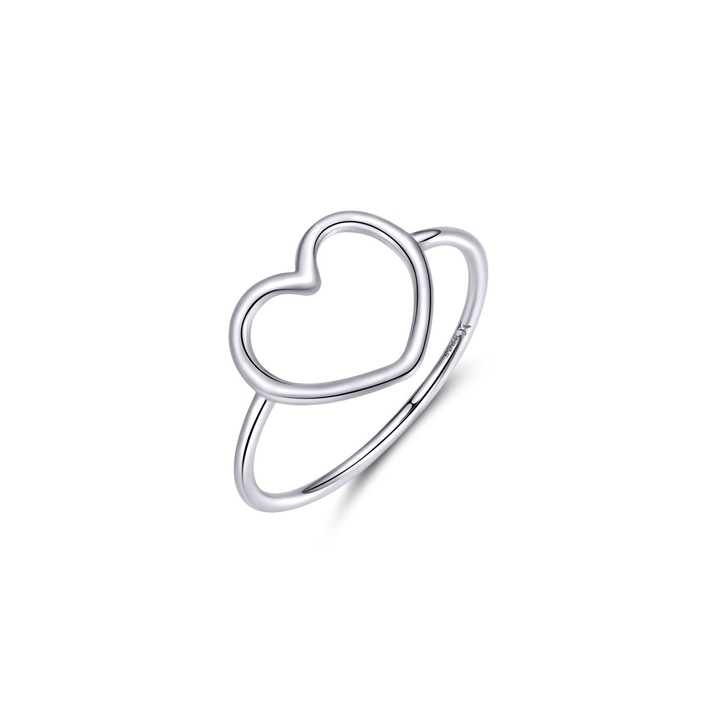 Inel din argint Big Simple Heart 8