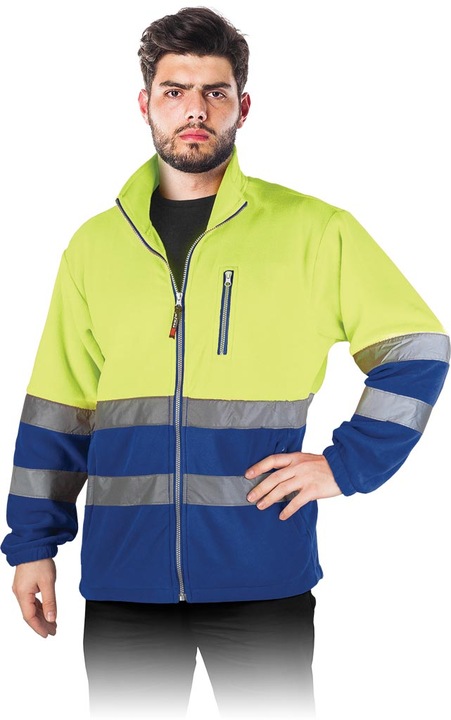 Jacheta barbati, Poliester, Galben/Verde, Galben/Albastru