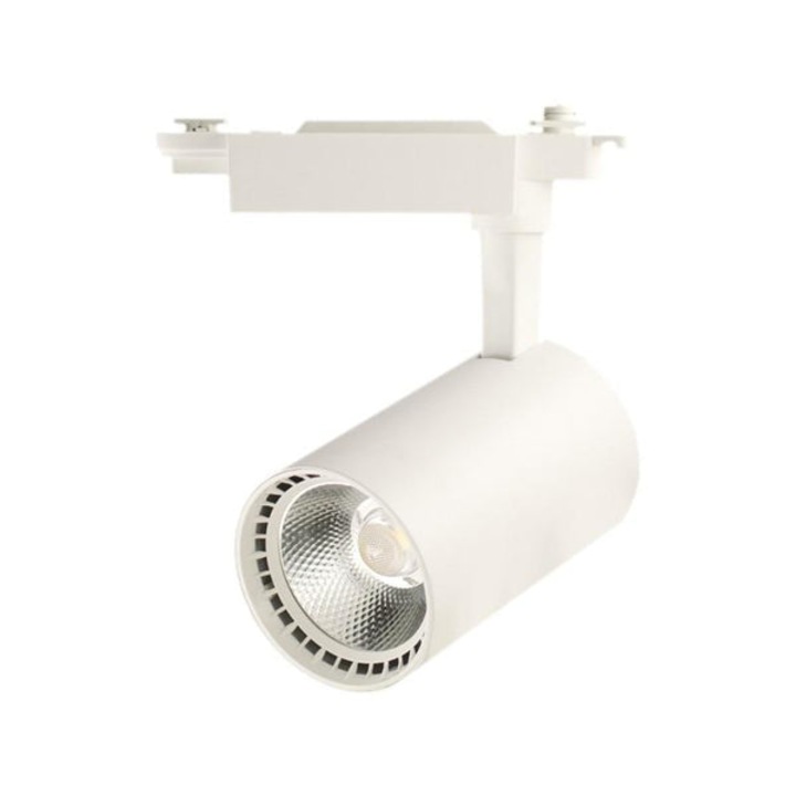 RFAN LED projektor, B72 WH modell, 30 W, 6000 K hideg fény, 3420 lm, irányított egyfázisú sínen, fehér