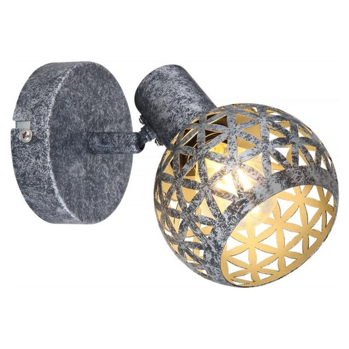 Spot Lela 54056-1, 1xE14, gri, IP20, Globo Lighting