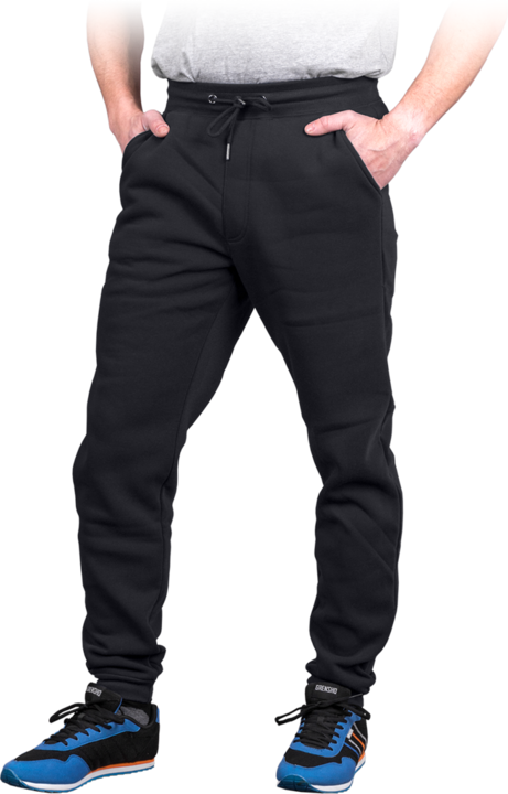 Pantaloni barbati Jogger, Poliester, Negru, Negru