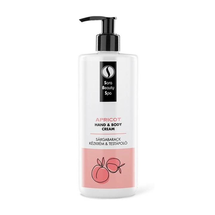 Hidratáló kollagén kézkrém és testápoló - sárgabarack „mentes” 500ml
