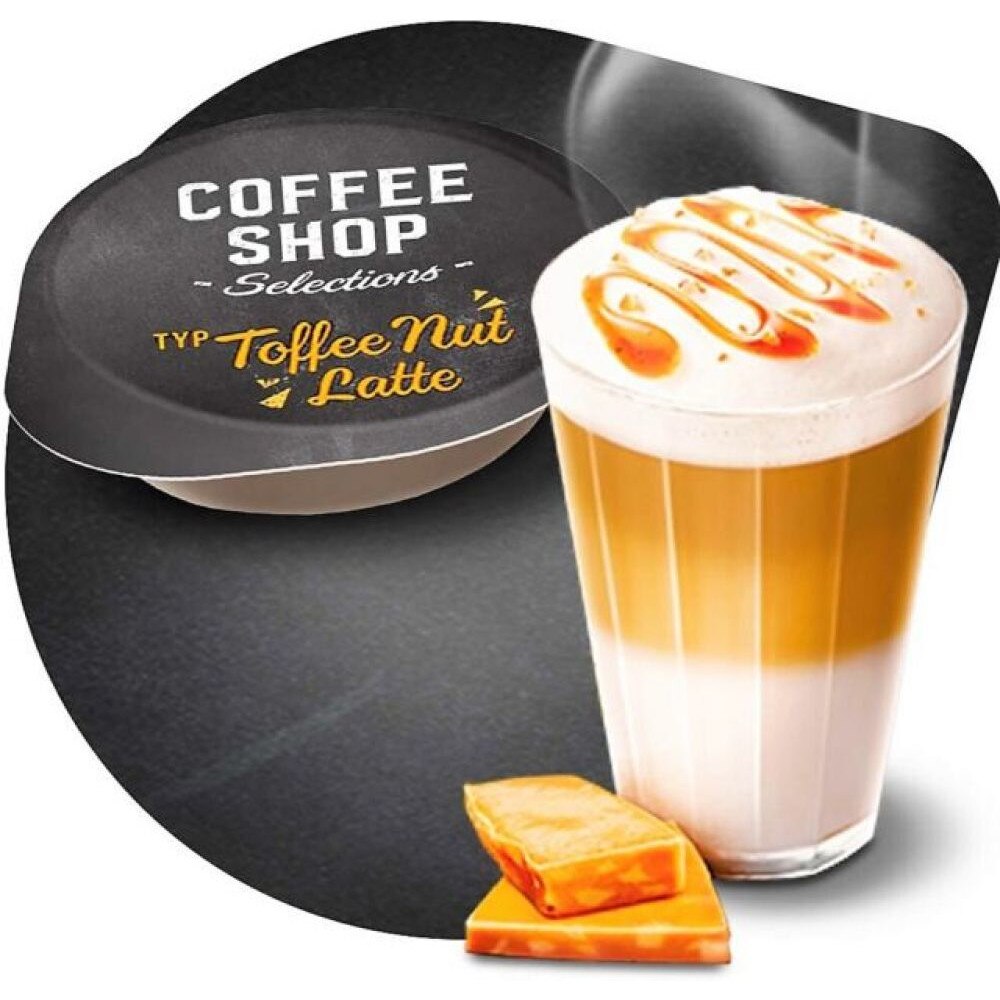 Комплект от 5 х кафе капсули, Jacobs Tassimo Coffee Shop Toffee Nut ...