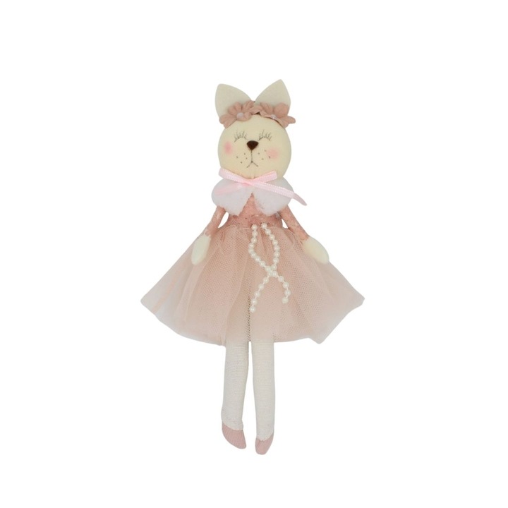 Декорация Zooky домашен любимец зайче в прашна розова рокля