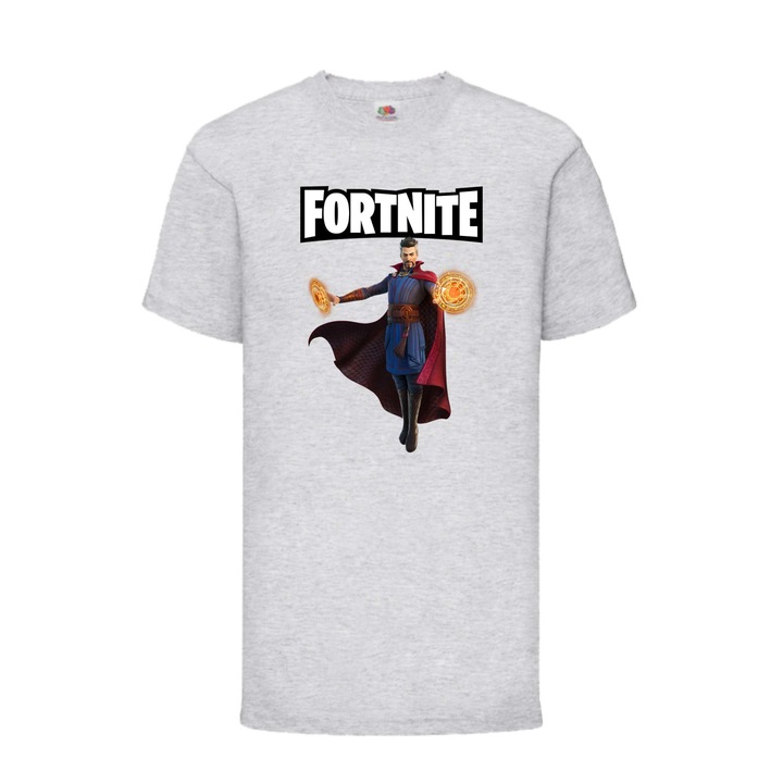 Gyermek póló Fortnite Epic Games Battle Royal Tralala Fortnite Dr Strange, Szürke, 7-8 éves korig (128-140)