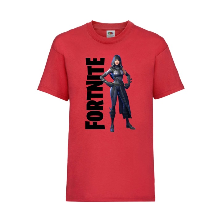 Детска Геймърска Тениска Подарък Epic Games Fortnite Фортнайт Battle Royal Fortnite Fate, Червен
