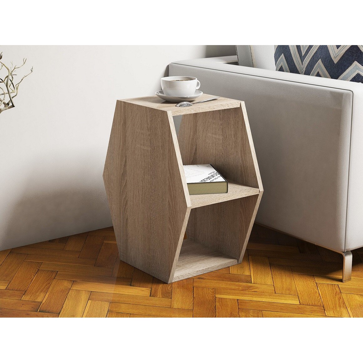 Masuta de cafea Gift Modella, Stejar sonomo, pal 18 mm, 60 x 52 x 33 cm