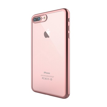 Husa Devia Glitter Soft pentru iPhone 7 Plus, Rose Husa Devia Glitter Soft pentru iPhone 7 Plus, Rose