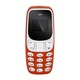 Mini telefon SYNO, 32MB, Card MicroSD pana la 16GB, 350Mah, 0.66 Inch, Dual Sim, Portocaliu
