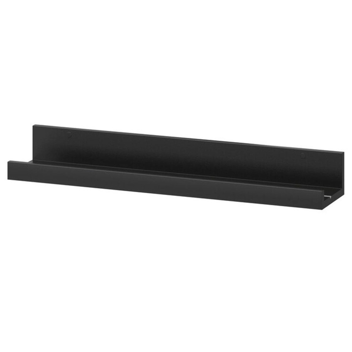 Polita Etajera Tip Organizator Multifunctional, Sferique Gama Lux, Pentru Poze Si Obiecte Decorative, Negru 55x12cm
