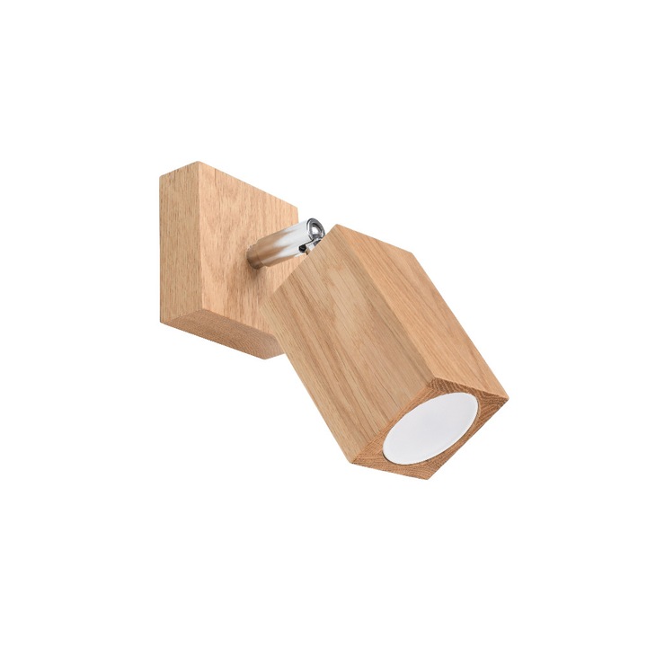 Aplica Keke GU10 Modern Boho Stejar Lemn Sollux