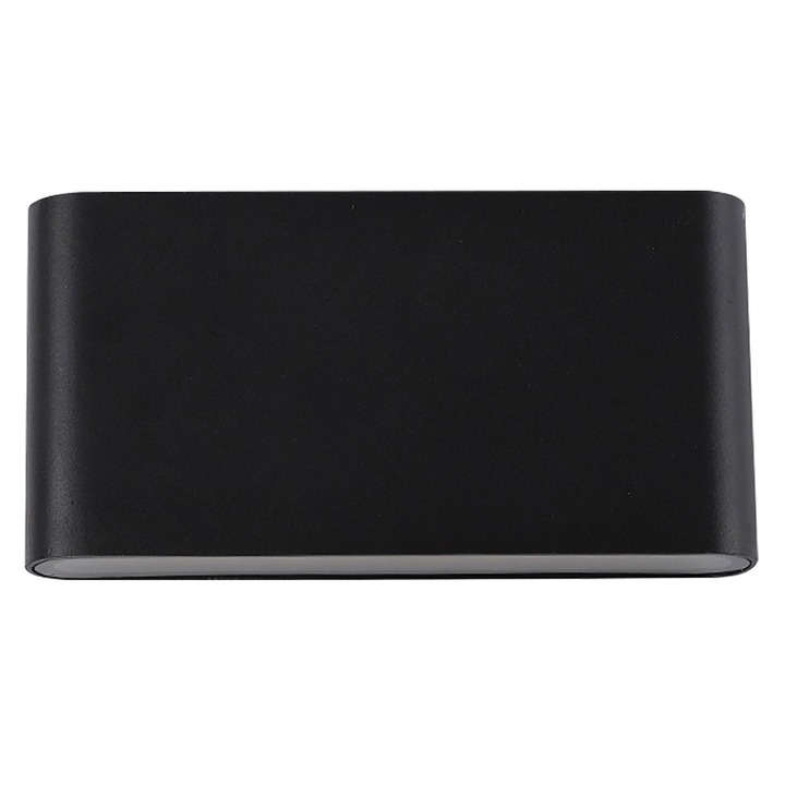 Kültéri fali lámpa, Klausen Ambiance B, led, 12w, semleges lámpa, fekete