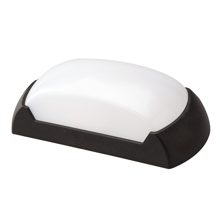 Kültéri fali lámpa, Klausen Butter fekete, led, 12w, semleges fény