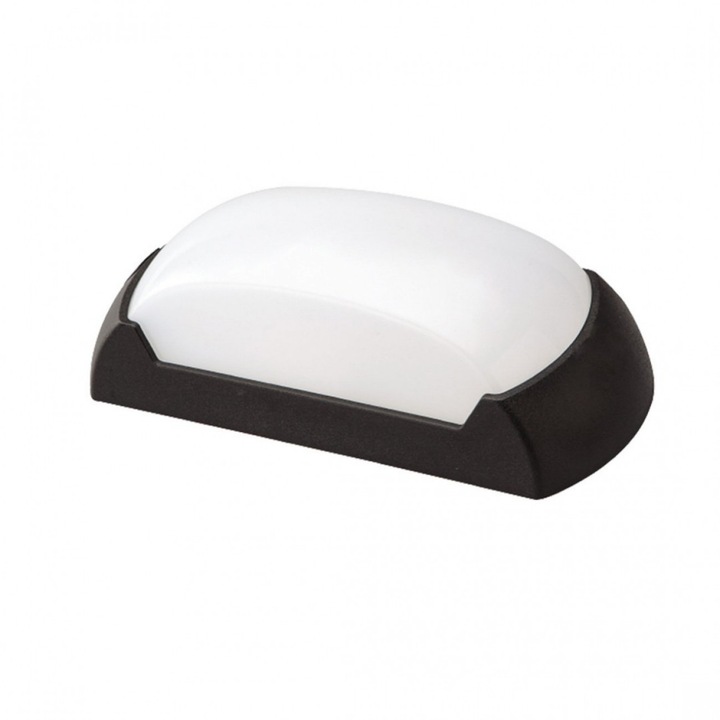 Plafoniera pentru exterior LED Butter KL121017, 12W, 1000lm, lumina neutra, IP65, neagra, Klausen