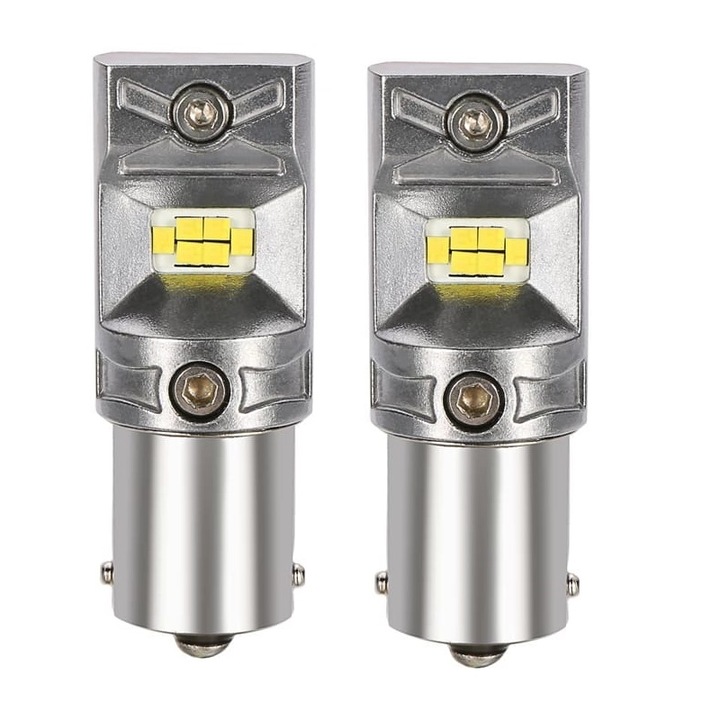 Комплект 2 led крушки Xentech Light 12 SMD CSP цокъл P21w 1156