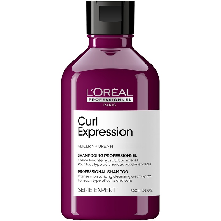 Sampon profesional L'Oréal Professionnel Serie Expert Curl Expression, pentru toate tipurile de par ondulat intens hidratant, 300 ml