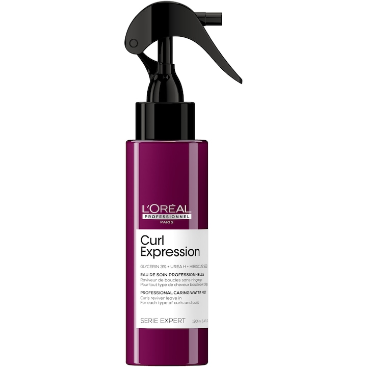 Spray revigorant profesional L'Oréal Professionnel Serie Expert Curl Expression, pentru toate tipurile de par ondulat si cret, 190 ml