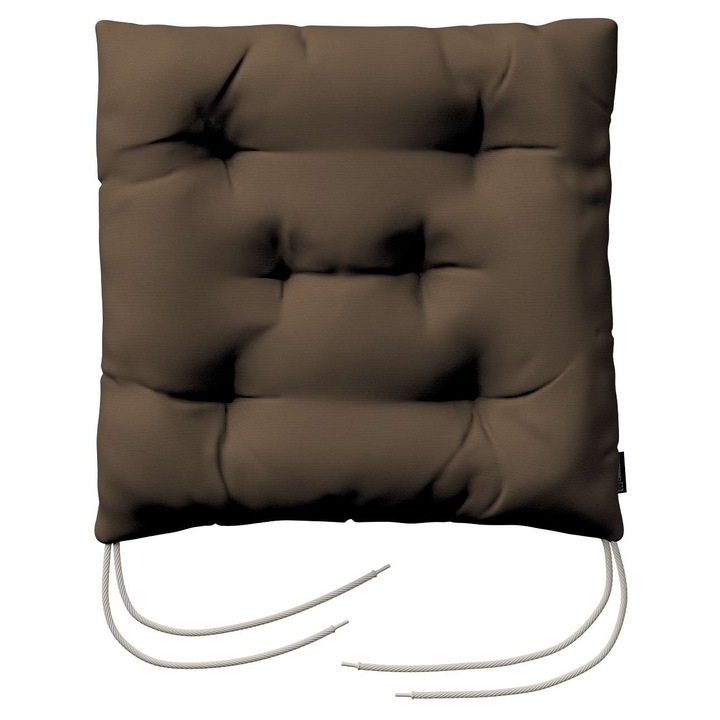 Възглавница за стол, 205-702-02, с дунапрен, 40 x 40 x 8 см, кафява