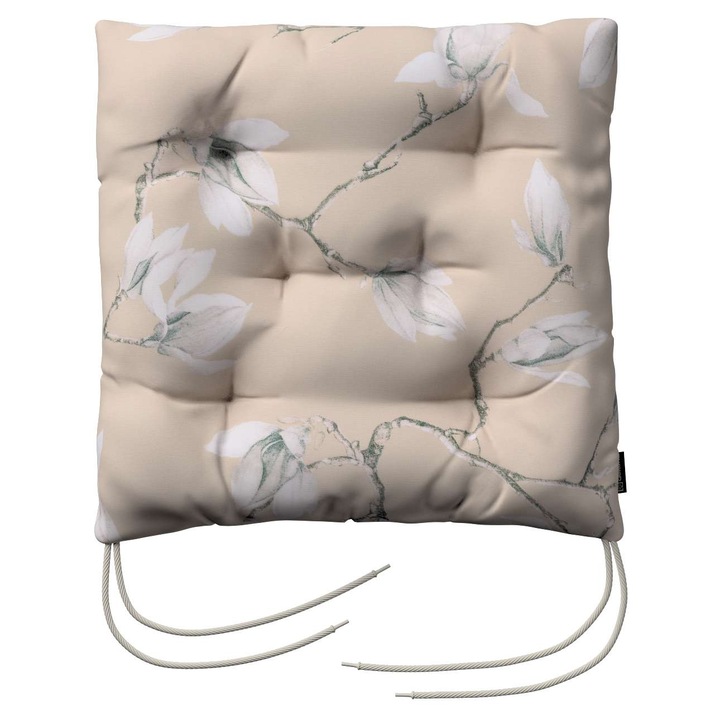 Възглавница за стол, 205-311-12, с дунапрен, 40 x 40 x 8 см, бежов