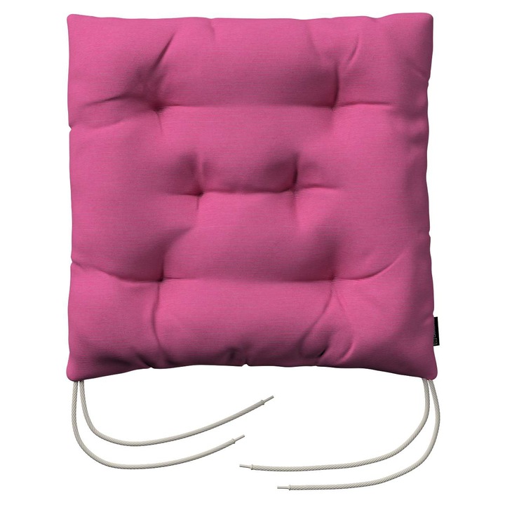 Възглавница за стол, 205-127-24, с дунапрен, 40 x 40 x 8 см, розова