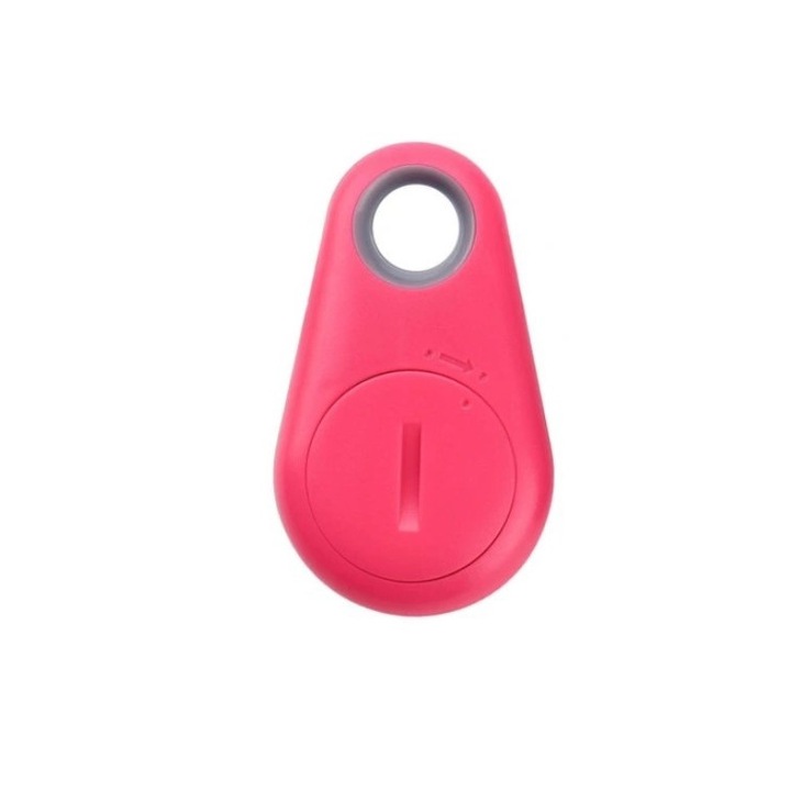 Ключодържател с функция за локализиране на ключове и различни предмети чрез Bluetooth технология, Zola®, обхват 25 м, розов