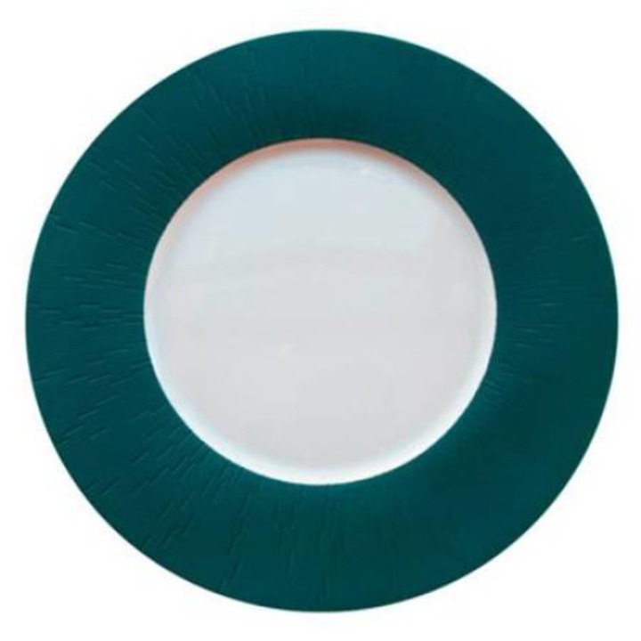 Farfurie fel principal portelan de Limoges, Infini Lierre, 29cm