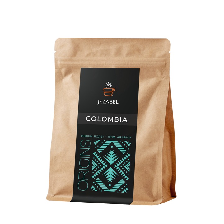 Cafea boabe Jezabel Origini, Columbia Supremo, 250g
