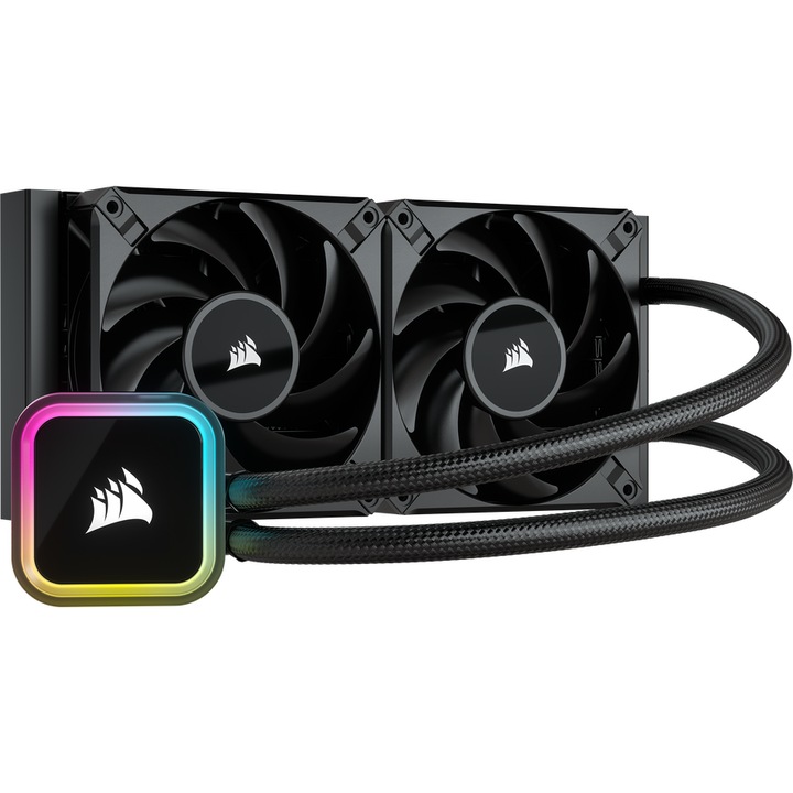 Cooler Procesor Corsair H100i RGB ELITE, compatibil AMD/Intel