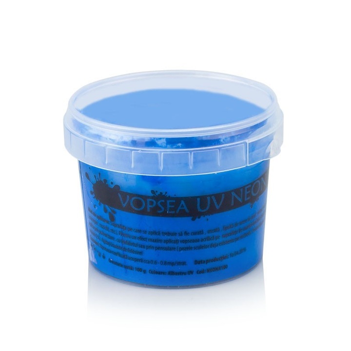 Vopsea UV PROCART, neon albastra, 750 ml