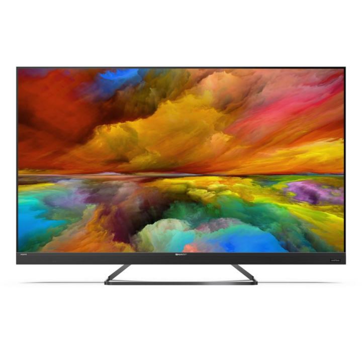 Телевизор Sharp LC-50EQ3M2E, 50”, 4K, Ultra HD, Quantum Dot, Android TV, Черен