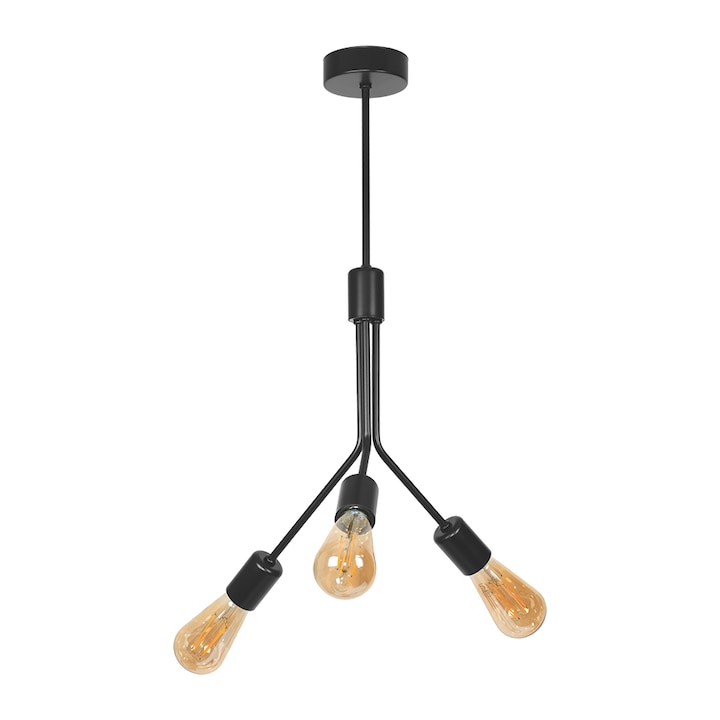 Полилей Lightstyle Пин, 3xE27, Черен