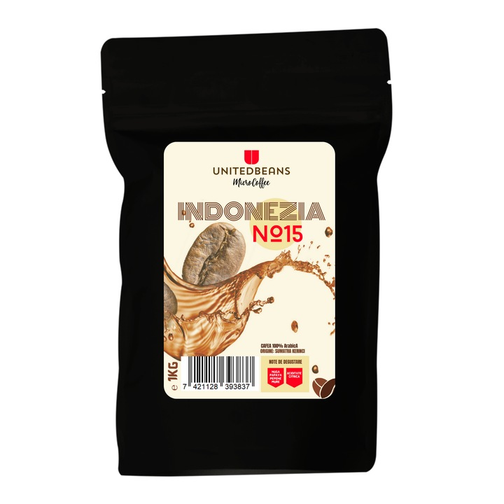 Кафе на зърна UnitedBeans, Индонезия No 15, Sumatra Kerinci, 1000гр