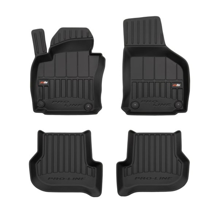 Set 4 covorase auto 3D Seat Leon, Toledo III, Skoda Octavia II, Vw Golf VI 02.2004-05.2016
