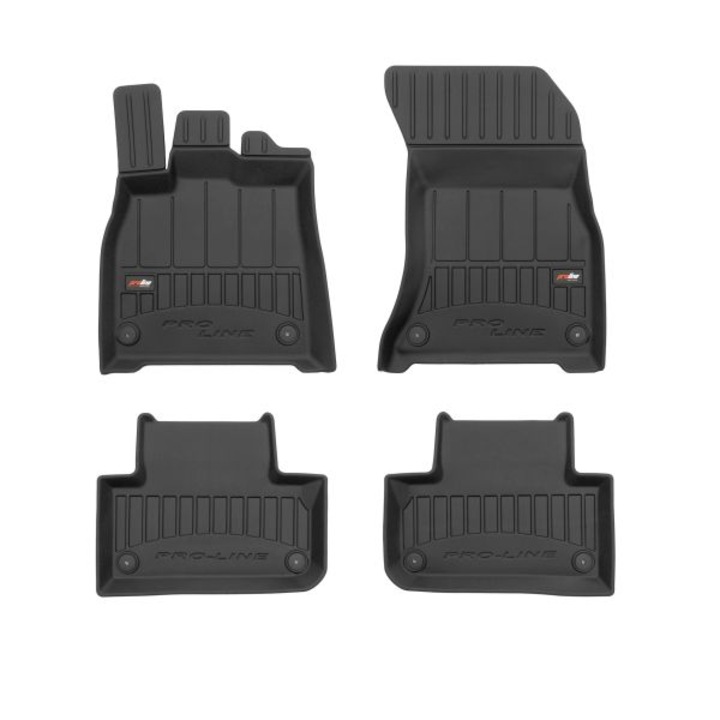 Set 4 covorase podea cauciuc Frogum basic, fata/spate, pentru audi q5 06.16-, suv, negru
