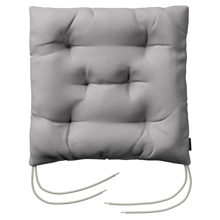 Възглавница за стол, 205-702-23, с дунапрен, 40 x 40 x 8 см, сива