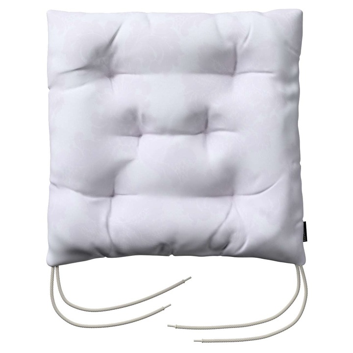 Възглавница за стол, 205-613-00, с дунапрен, 40 x 40 x 8 см, бяла
