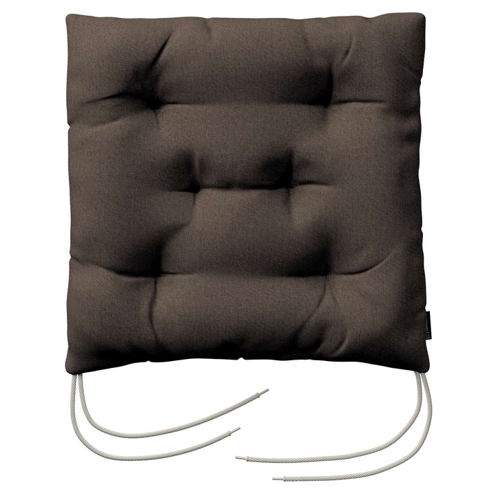 Възглавница за стол, 205-705-08, с дунапрен, 40 x 40 x 8 см, кафява