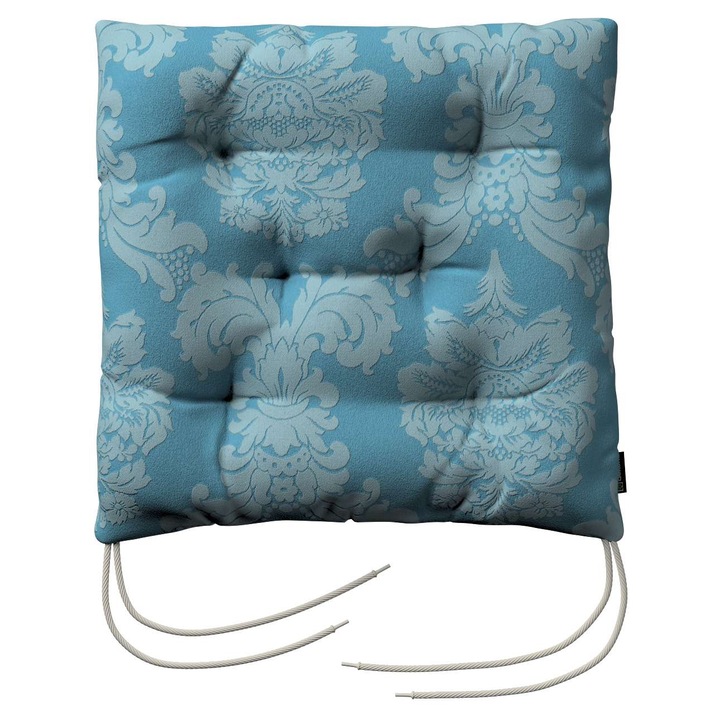 Възглавница за стол, 205-613-67, с дунапрен, 40 x 40 x 8 см, синя