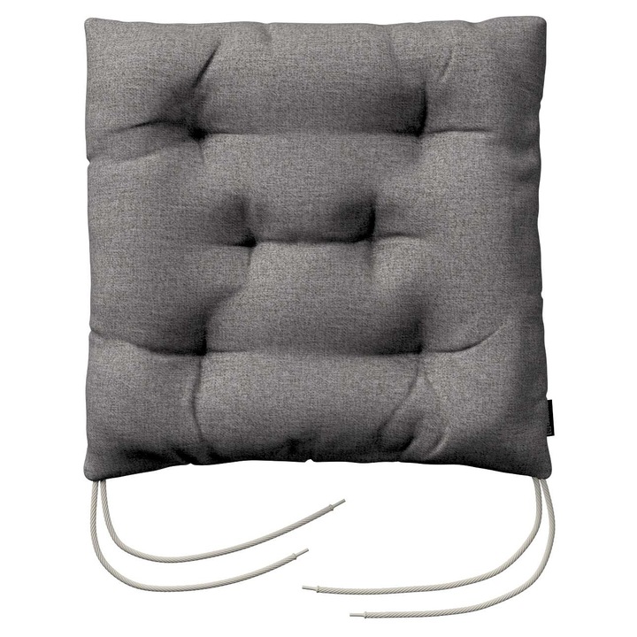 Възглавница за стол, Дунапрен, Сив, 40 x 40 x 8 см