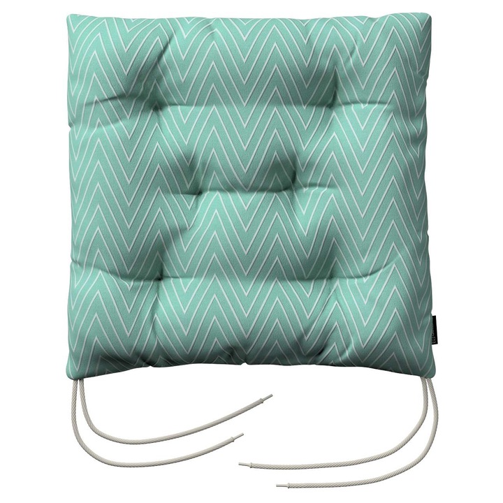 Възглавница за стол, 205-137-90, с дунапрен, 40 x 40 x 8 см, зелена