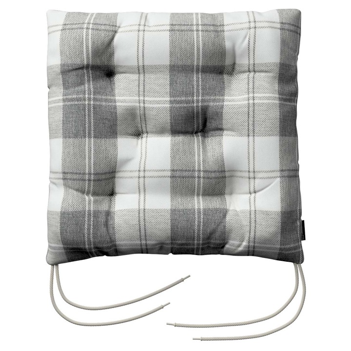 Възглавница за стол, 205-115-79, с дунапрен, 40 x 40 x 8 см, сива