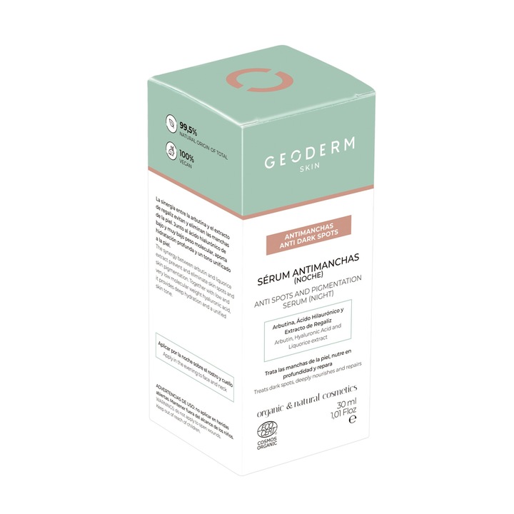 Arcszérum, GEODERM, Éjszakai, Pigmentációs foltok ellen, 30 ml