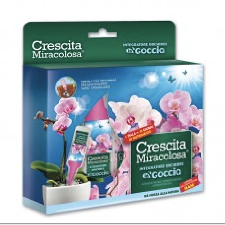 Set flacoane ingrasamant orhidee 5 buc, 32 ml Crescita Miracolosa