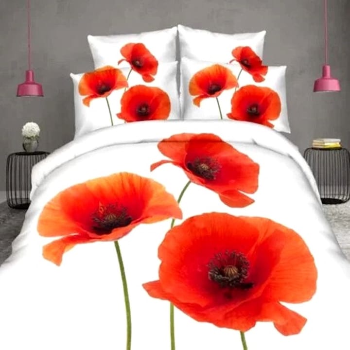 Lenjerie de pat 3D, 4 piese, pentru pat dublu, multicolor, Ralex Pucioasa, 220x240cm, LDP-DIGI-10059