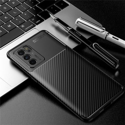 Husa Soft Carbon Fiber compatibila cu Oppo Reno 6 5G