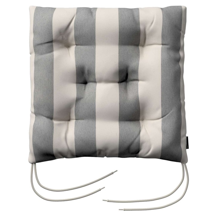 Възглавница за стол, 205-143-91, с дунапрен, 40 x 40 x 8 см, сива