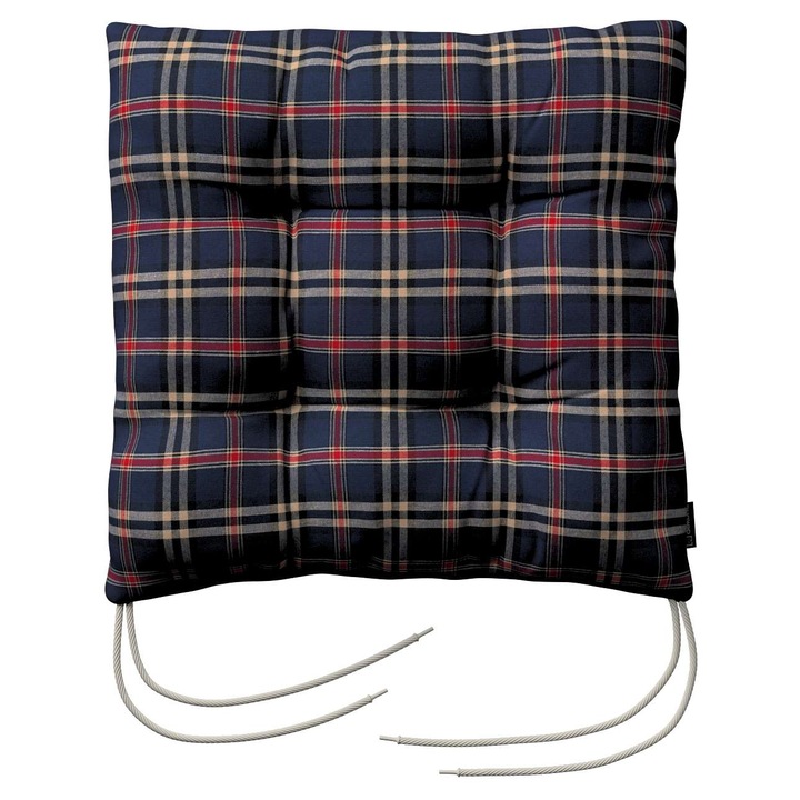 Възглавница за стол, 205-142-68, с дунапрен, 40 x 40 x 8 см, синя