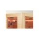 Sauna DHARANI S4 pentru 4 persoane, 190 x 150 x 150 cm, Maro
