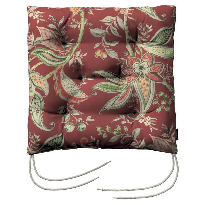 Възглавница за стол, 205-142-12, с дунапрен, 40 x 40 x 8 см, многоцветна